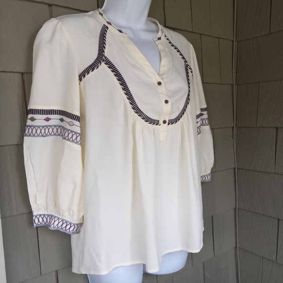 BA&SH Plume Top- Ecru - Picture 6 of 12